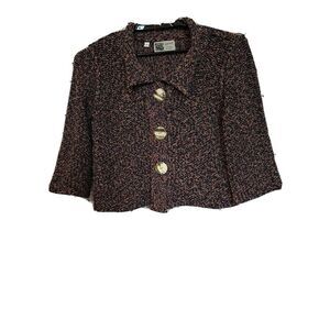 Habitat Clothes To Live In Women's Knit 3 Button Cardigan Size Small t69